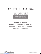 Prime R750-1D Installation & Operation Manual
