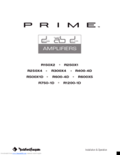 Prime R600-4D Installation & Operation Manual