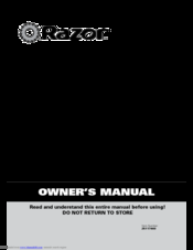 Razor Bumper Buggie Owner's Manual