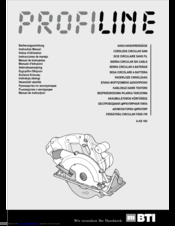 BTI Profiline A-KS 18V Instruction Manual