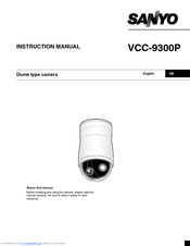 Sanyo VCC-9300P Instruction Manual