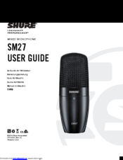 Shure SM27 User Manual