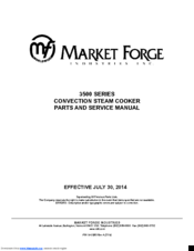 Market Forge Industries 3500 SERIES Parts And Service Manual