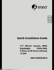 Eneo HDB-2080Z03IR D Quick Installation Manual