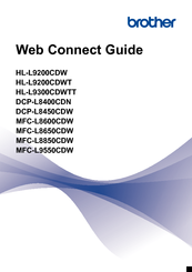 Brother HL-L9200CDW Web Connect Manual