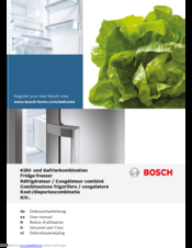 Bosch KIV38V20FF User Manual