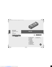Bosch PLR15 Manual