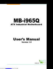 ATX MB-i965Q User Manual