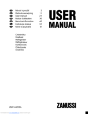 Zanussi ZBA14420SA User Manual