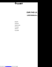IconBiT DVR FHD LE User Manual
