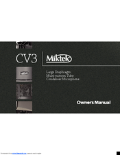 Miktek cv3 Owner's Manual