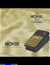 Novus 850 Manual