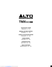 Alto TMX160DFX Quick Start Manual