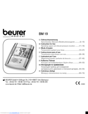 Beurer BM19 Instructions For Use Manual