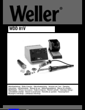 Weller WDD 81V Operating Instructions Manual