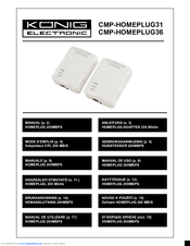 Konig CMP-HOMEPLUG31 Manual