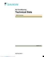 Daikin RXYSQ-P8V1 Technical Data Manual
