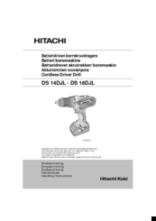 Hitachi DS 14 DJ L Handling Instructions Manual