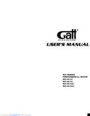 Gatt MX-6-FXU User Manual