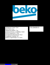Beko CS 234030 X Manual
