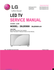 LG 39LB5600UH Service Manual
