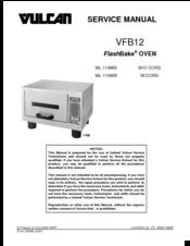 Vulcan Fitness vfb12 Service Manual