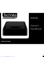 Technika DCR1301 Owner's Handbook Manual