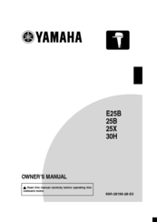 Yamaha 30H Owner's Manual