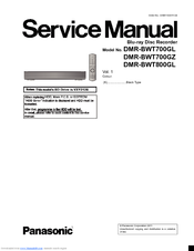 Panasonic DMR-BWT800GL Service Manual