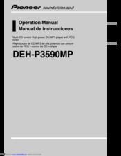 Pioneer deh-p3590mp Operation Manual