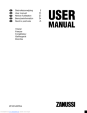 Zanussi ZFX51400WA User Manual