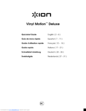ION Vinyl Motion Deluxe Quick Start Manual