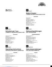 Hotpoint EBI xxxxx F Operating Instructions Manual