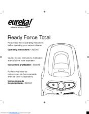 Eureka Ready Force Total 3500AE Manuals 