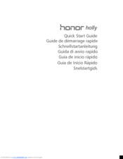 Huawei honor holly Quick Start Manual