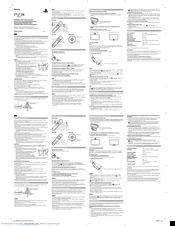 Sony CECH-ZCM1E Instruction Manual