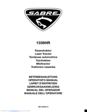 Sabre 1336HR Operator's Manual