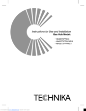 Technika H640STXPRO-3LPG Instructions For Use And Installation