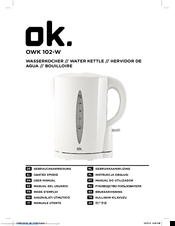 OK. OWK 102-W User Manual