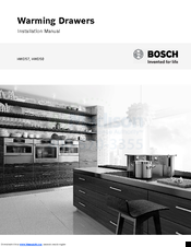 Bosch HWD50 Installation Manual