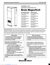 Brute MagnaTech BMGV3000 Installation And Operation Instructions Manual