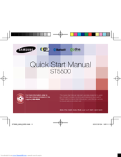 Samsung ST5500 Quick Start Manual