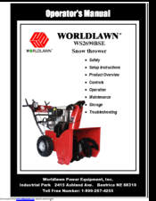 Worldlawn WS2690BSE Operator's Manual