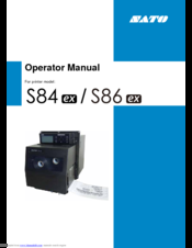 Sato S86 Manuals | ManualsLib