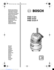 Bosch PAS 12-27 Operating Instructions Manual