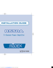 RoDEK R550A Installation Manual