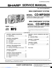 Sharp CD-MPS600 Service Manual