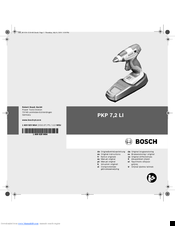 Bosch PKP 7 Original Instructions Manual