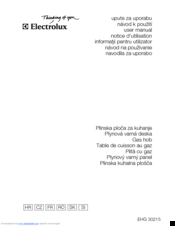 Electrolux EHG 30215 User Manual