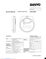Sanyo VCD-X220 Service Manual